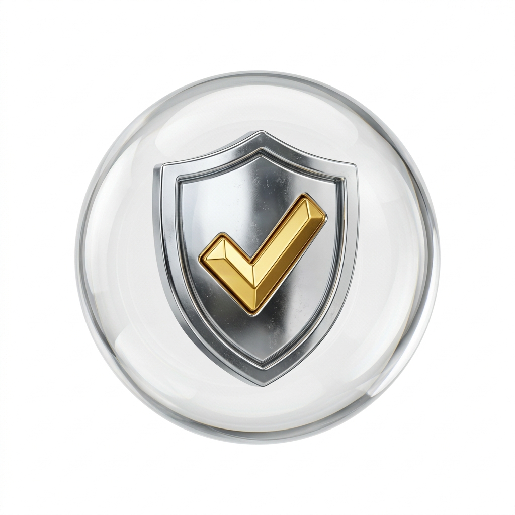 Schild 3D-Glas-Symbol
